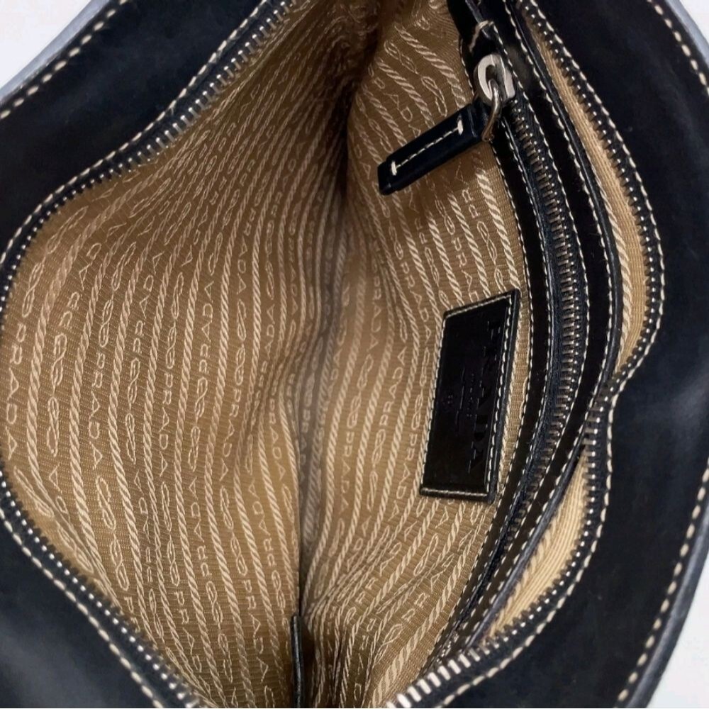 PRADA Jacquard Logo Crossbody/Messenger Bag - Picture 14 of 16